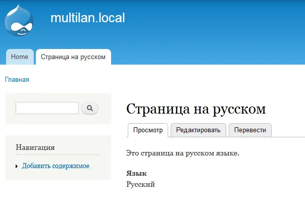 Drupal 7 multilingual
