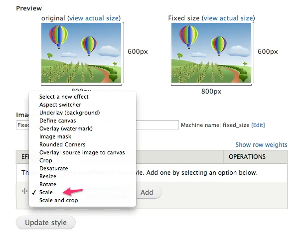 Drupal 7 Image Scaling
